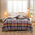 King Size Steppdecke Flanell Steppmuster